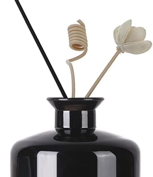 1PC 200ml/6.7oz Empty Glass Diffuser Bottles Aromatherapy Jars Containers Storage Bottle Vase Desktop Fragrance Bottle Ornament Accessories for Placing Essential Oil